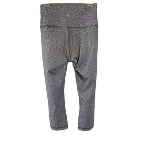 Lululemon Grey Speck Wunder Under High Rise Crop size 4